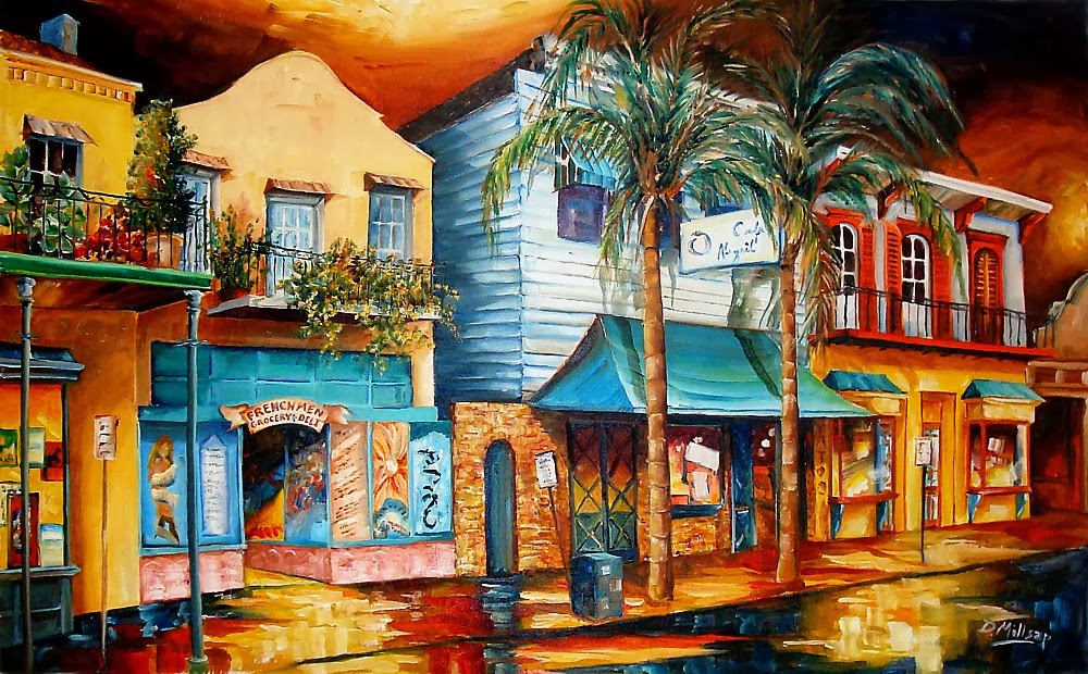 New Orleans Art by Diane Millsap "Frenchmen Street" Original Oil