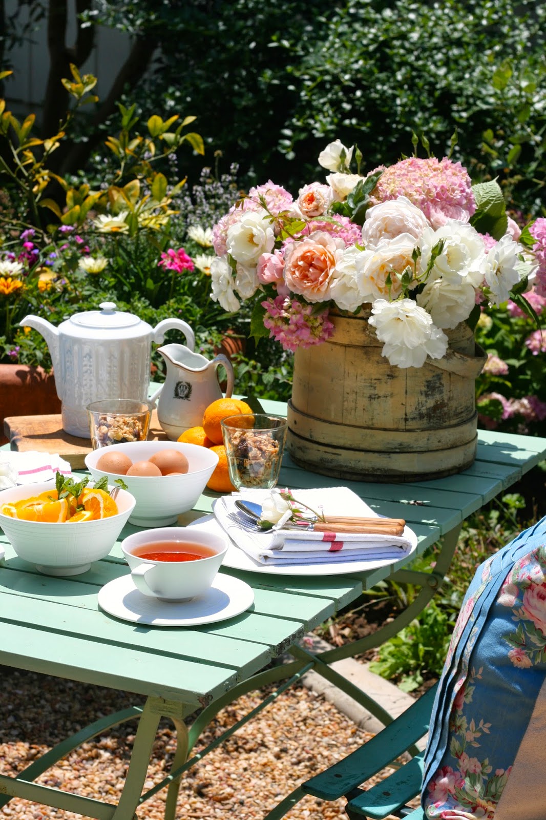 The Polished Pebble Breakfast In The Garden